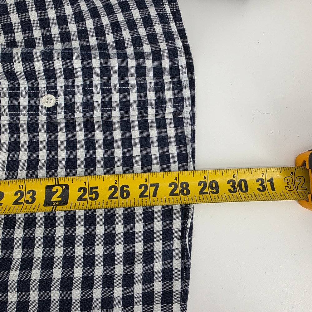 Brooks Brothers Black Check Button Down Long Sleeve Shirt M Office - Picture 6 of 7